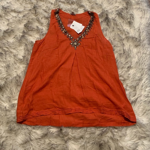 'Saturn' Embellished Silk Top - Picture 3 of 4